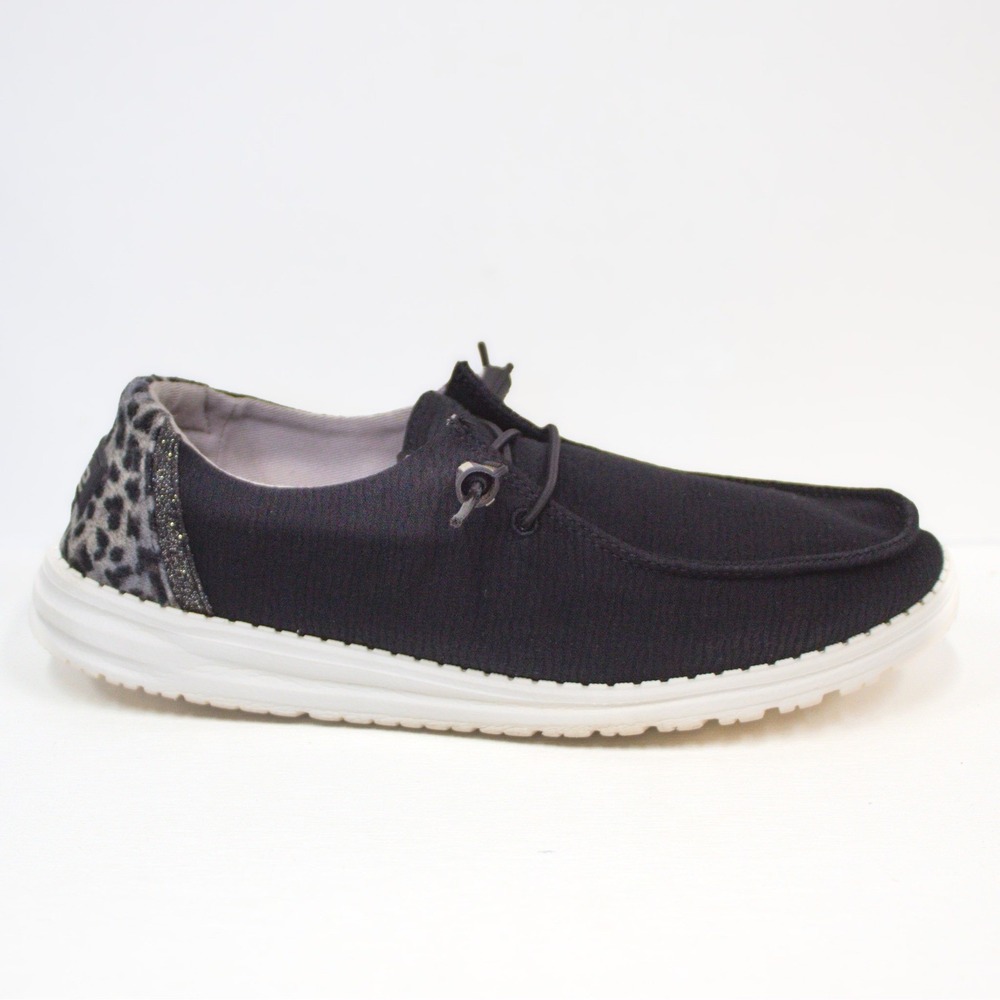 RESERVED @charlybug1113 Hey Dude Wendy Woven Slip-On Loafer Shoes- Grey Cheetah - Picture 11 of 12